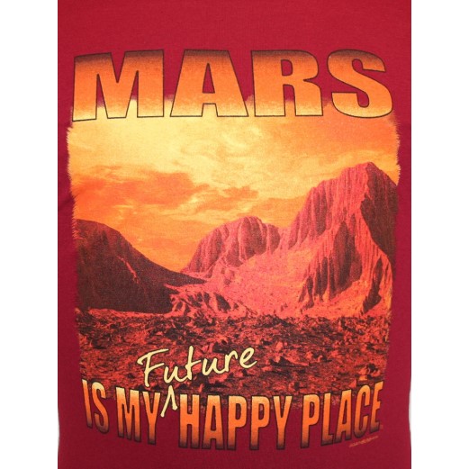Tee Mars...Happy Place Small Red